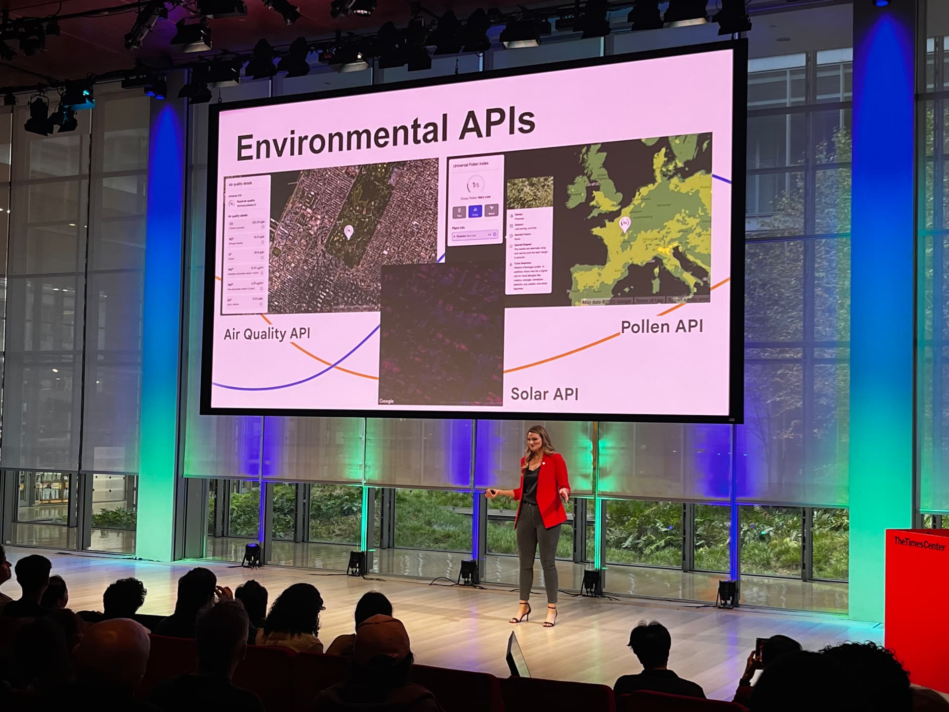 Google Environmental APIs presentation at TheTimesCenter