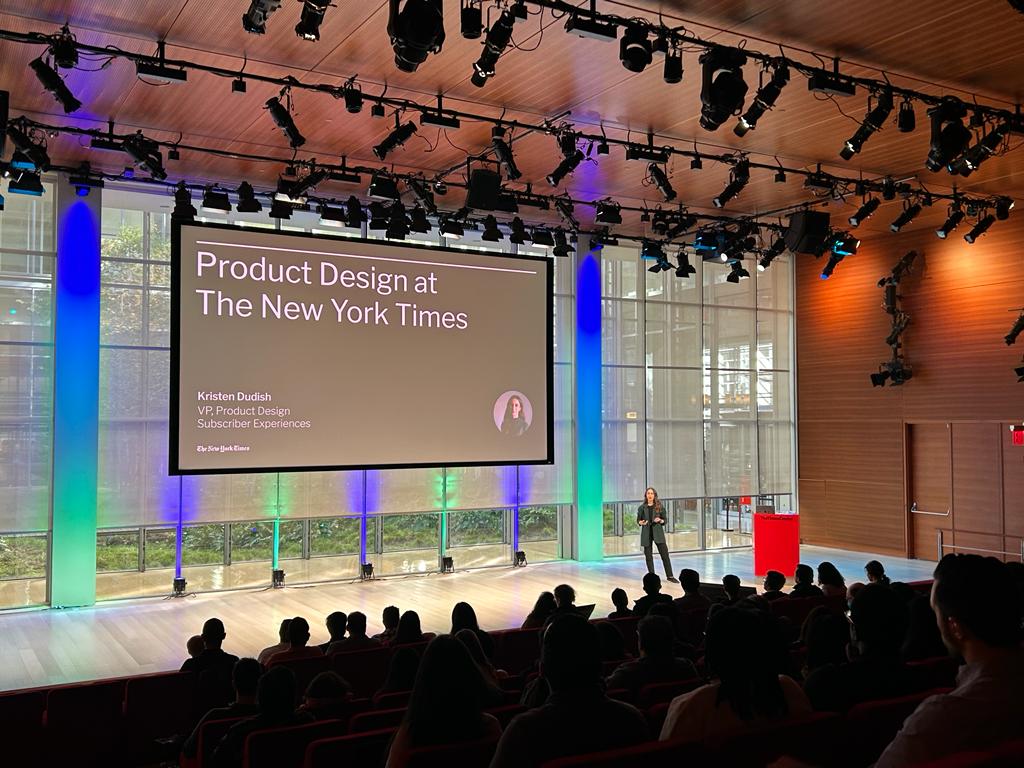 Product demonstration at The New York Times